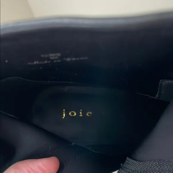 Joie—- Lewis platform Black Leather Ankle Boots. Never worn! Perfect condition!