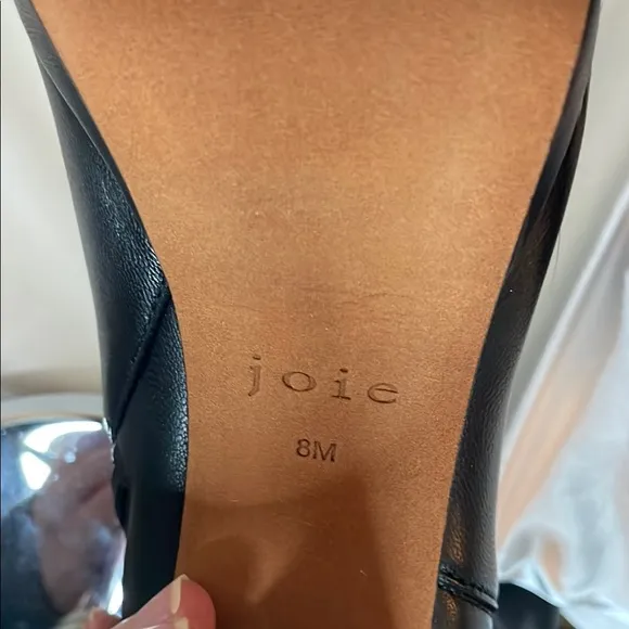 Joie—- Lewis platform Black Leather Ankle Boots. Never worn! Perfect condition!