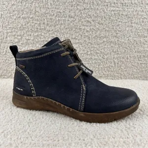Josef Seibel Boots Womens 39/US 8-8.5 Ocean Blue Conny 56 Sherpa Lined Comfort