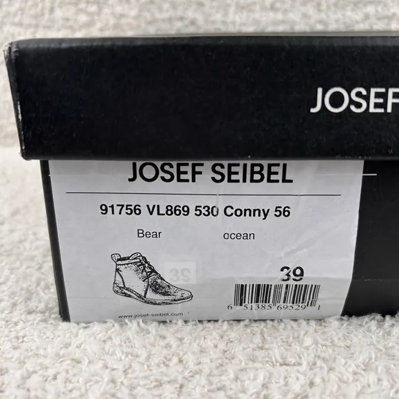 Josef Seibel Boots Womens 39/US 8-8.5 Ocean Blue Conny 56 Sherpa Lined Comfort