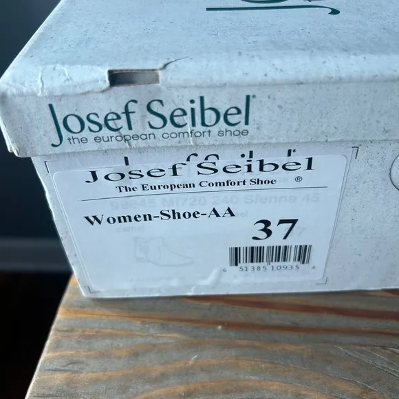 Josef‎ Seibel Leather Ankle Boots Comfort Casual Brown Side Zip Size 37