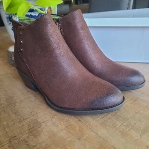Josef Seibel Womens Daphne Brown Leather Ankle Bootie Boots EU 37 6-6.5 Comfort