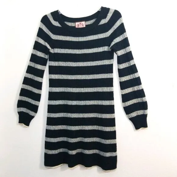 Juicy Couture Cashmere Wool striped sweater dress