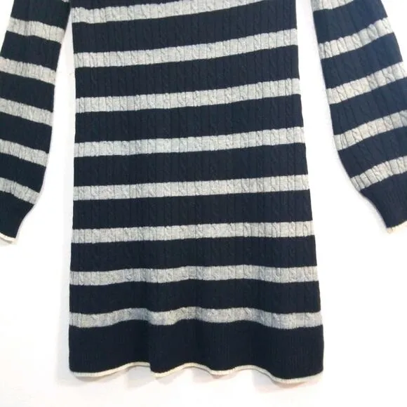 Juicy Couture Cashmere Wool striped sweater dress