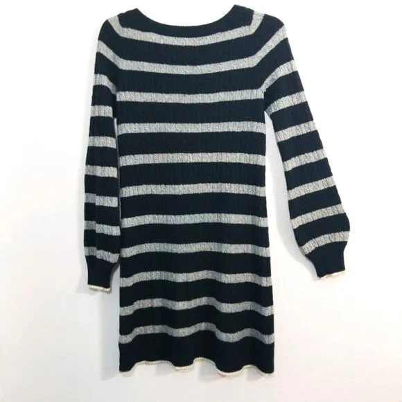 Juicy Couture Cashmere Wool striped sweater dress