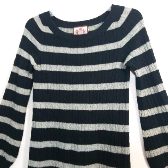 Juicy Couture Cashmere Wool striped sweater dress