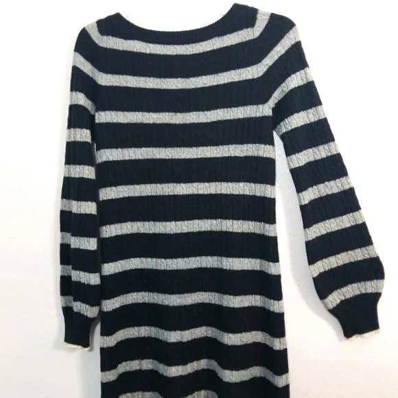 Juicy Couture Cashmere Wool striped sweater dress