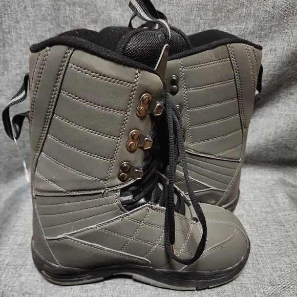 Junior Size 6 BFD Gray 100gm Thinsulate Snowboard Boots