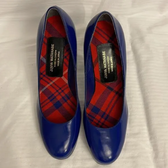 JUNYA WATANABE  Comme des Garcons Pump Heels Shoes Royal Blue  Size 7