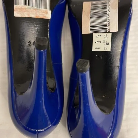 JUNYA WATANABE  Comme des Garcons Pump Heels Shoes Royal Blue  Size 7