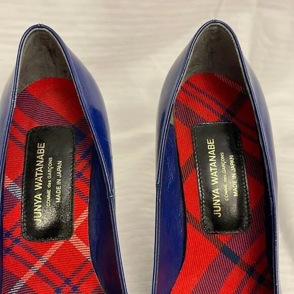 JUNYA WATANABE  Comme des Garcons Pump Heels Shoes Royal Blue  Size 7