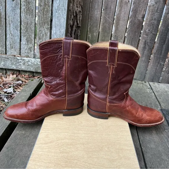 Justin Boots Men’s Roper Cowboy Boots Sz 7.5 EE