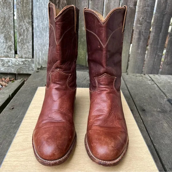 Justin Boots Men’s Roper Cowboy Boots Sz 7.5 EE