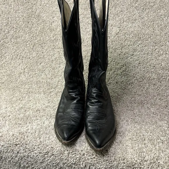 Justin Boots Women's 8B Western Cowboy Boots Black