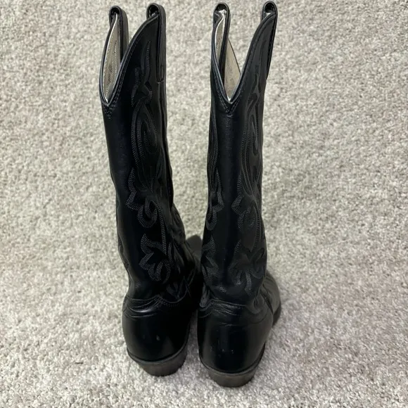 Justin Boots Women's 8B Western Cowboy Boots Black