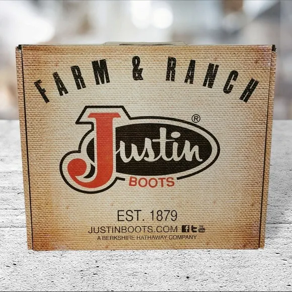 Justin JBL1116 Brown Vamp Leather Snip Toe Cowgirl Boots Women's US 7B Brown NEW