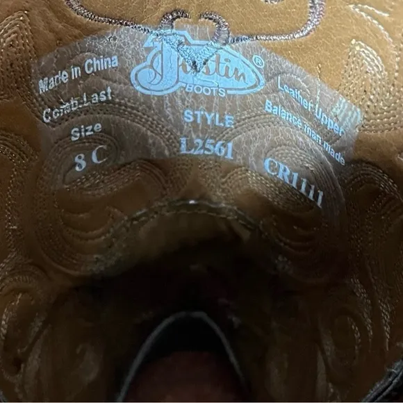 👠Justin NWOT Women’s Tan/Brown Western Cowboy Boots 8C
