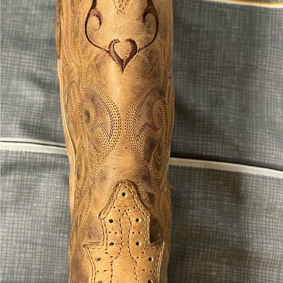👠Justin NWOT Women’s Tan/Brown Western Cowboy Boots 8C