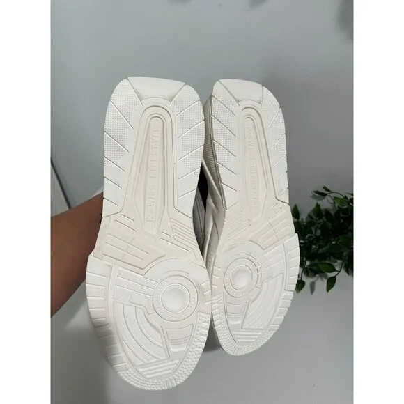 K-Swiss Womens Low-Top Sneakers White/Black Size 8.5 Athletic Shoes
