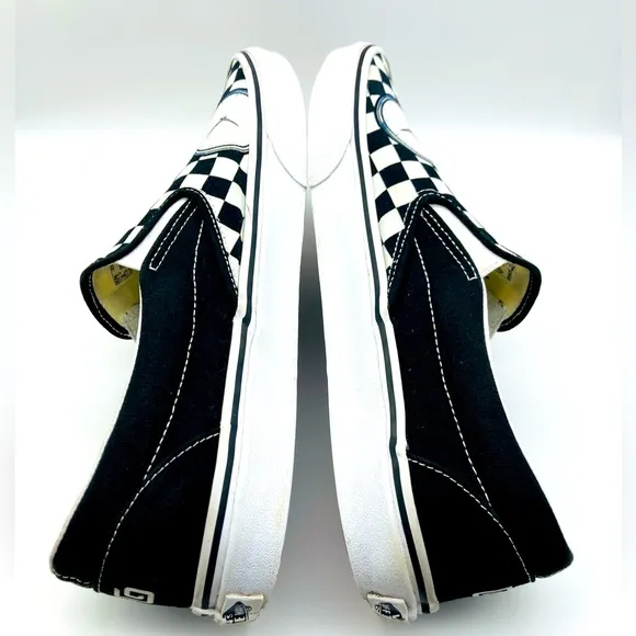 Karl Jacobs• Vans Men’s Checkered Slip-On Skate Shoes 12