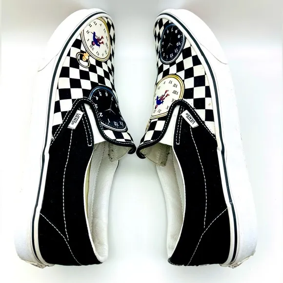 Karl Jacobs• Vans Men’s Checkered Slip-On Skate Shoes 12