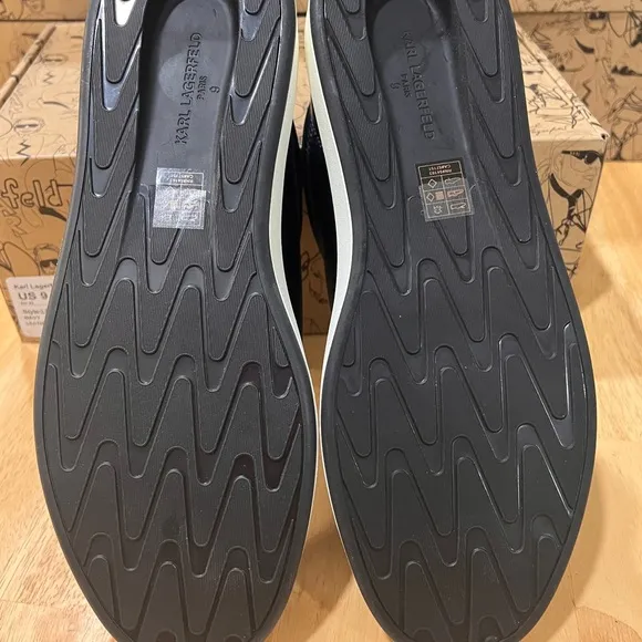 Karl Lagerfeld Men's Blue Slip-On Sneakers
