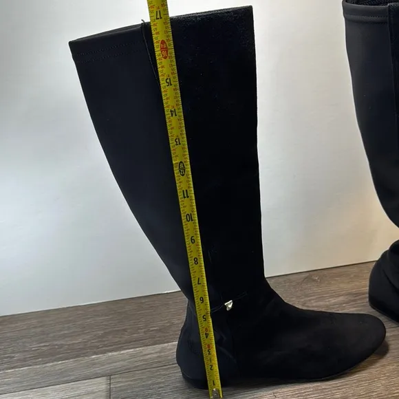 Kate spade Black Knee-High Women's Boots size 9.5 made in Italy 🇮🇹 (b100)