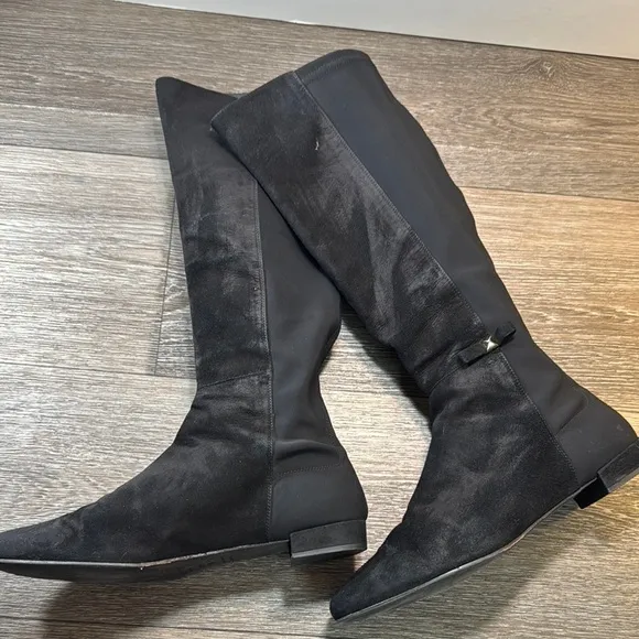 Kate spade Black Knee-High Women's Boots size 9.5 made in Italy 🇮🇹 (b100)