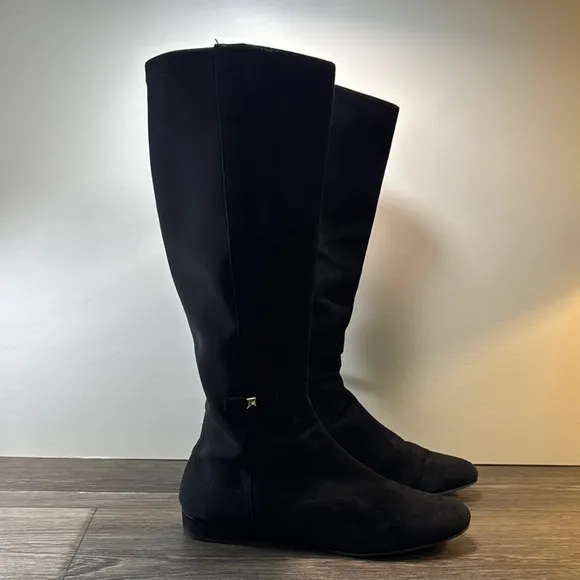 Kate spade Black Knee-High Women's Boots size 9.5 made in Italy 🇮🇹 (b100)