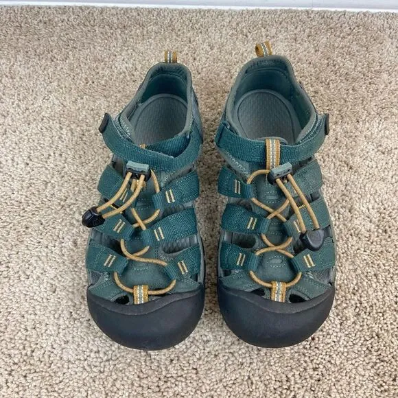 Keen Big Kid’s Newport H2 Slip-On Hiking Water Shoes - Dark Green