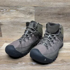 Keen Targhee Exp Mid Height Waterproof Brown Leather Hiking Boots Men's Size 16