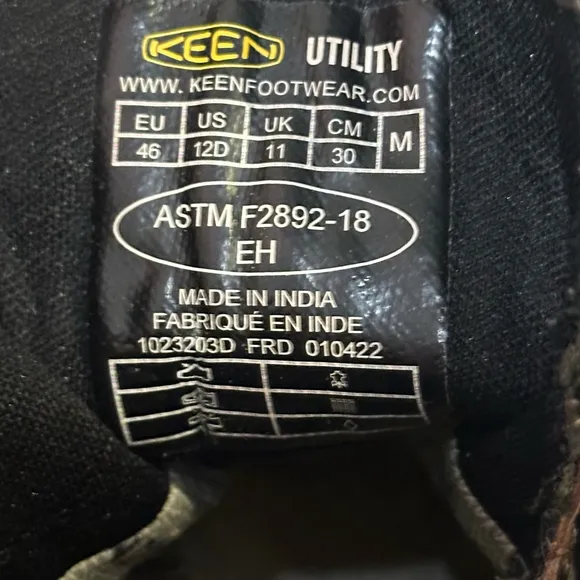 KEEN Utility Boots Size 12D Brown Leather Waterproof San Jose 6&quot;