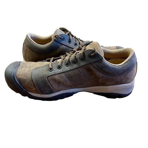 KEEN Utility La Conner ESD Shoe Sz 14 Low Height Leather Aluminum Toe Work Mens