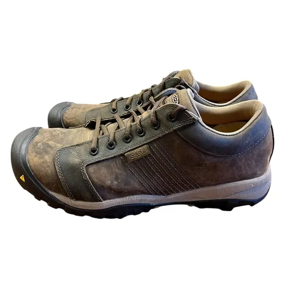 KEEN Utility La Conner ESD Shoe Sz 14 Low Height Leather Aluminum Toe Work Mens