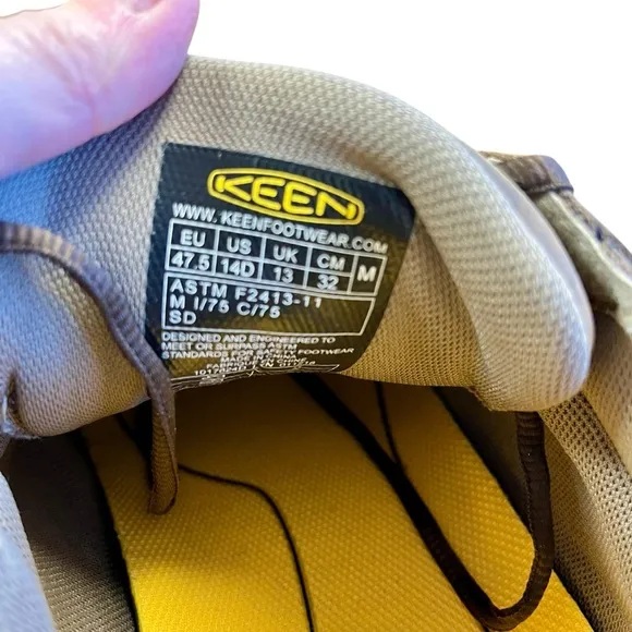 KEEN Utility La Conner ESD Shoe Sz 14 Low Height Leather Aluminum Toe Work Mens