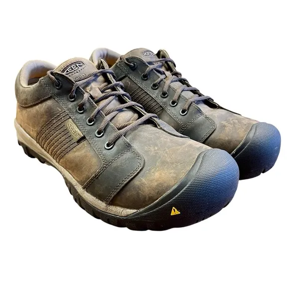 KEEN Utility La Conner ESD Shoe Sz 14 Low Height Leather Aluminum Toe Work Mens