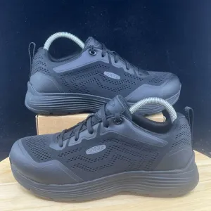 KEEN Womens Sz 8.5 Utility ASTM F2413-18 Steel Toe Work Mesh Shoes Black