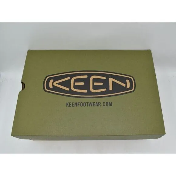 Keen Mens Size 8.5 Hoodcamp FR Black Olive Sky Captain Slip On Shoes