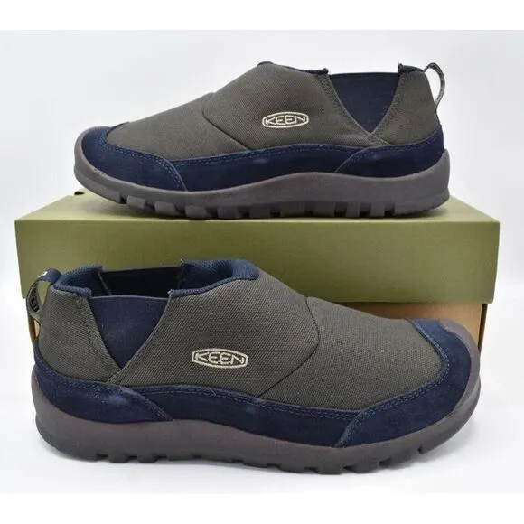 Keen Mens Size 8.5 Hoodcamp FR Black Olive Sky Captain Slip On Shoes