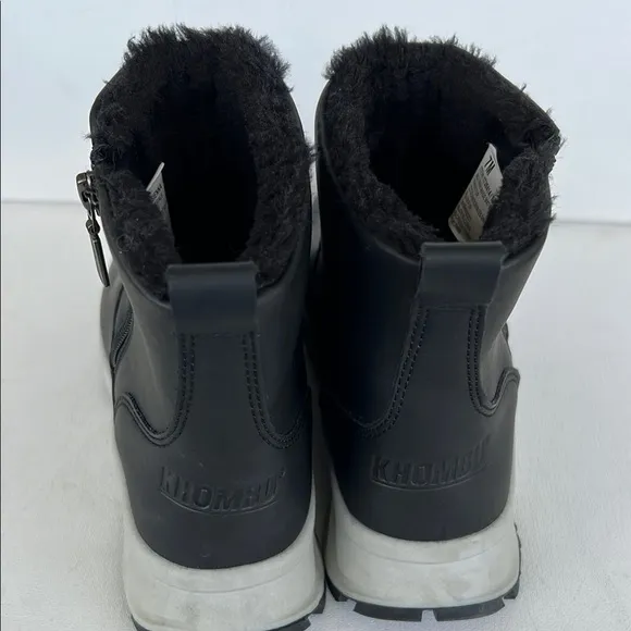Khombu Sienna Women's All-Weather Boot Faux Fur, Memory Foam &amp; Repels Water Sz 7