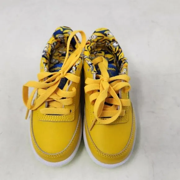 Kids 10.5 Reebok CLub C 95 Minions classic shoes