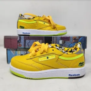 Kids 10.5 Reebok CLub C 95 Minions classic shoes
