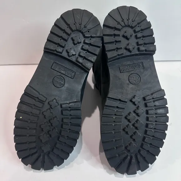 Kids Black Lace-Up Timberland Boots