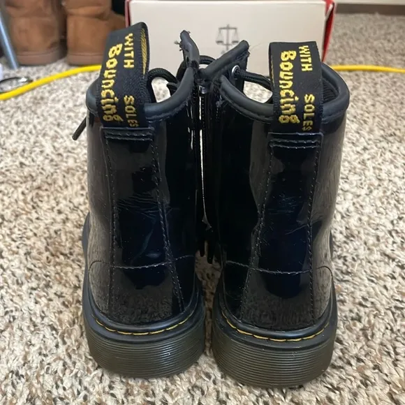 Kids Dr. Martens Junior 1460 Patent Leather Lace Up Boots