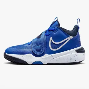 Kids Nike Team Hustle Blue Basketball Shoes Size 6