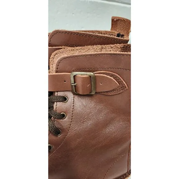 KommandoStore Mens Half Combat Leather Waxi Boot, Anti-Track Sole Size11 Fits12