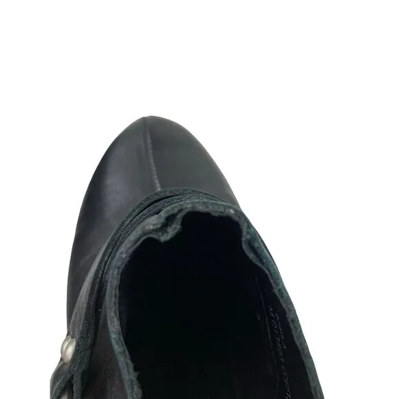 Korks by Kork-Ease Felicia Clogs Womens 9-40.5 Black Leather Chonky Boho Shoes