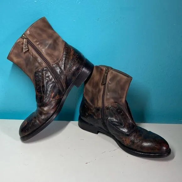 La Bottega di Lisa Brown Leather Boots 39