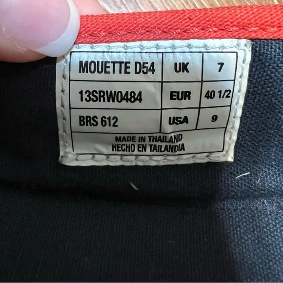 Lacoste Blue and Red Boat Shoes Size 9