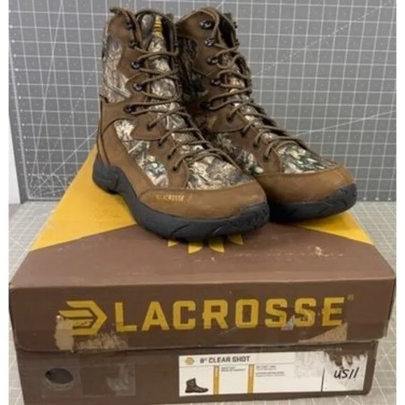 LaCrosse Mens 8&quot; Clear Shot Waterproof Hunting Boots US 11
